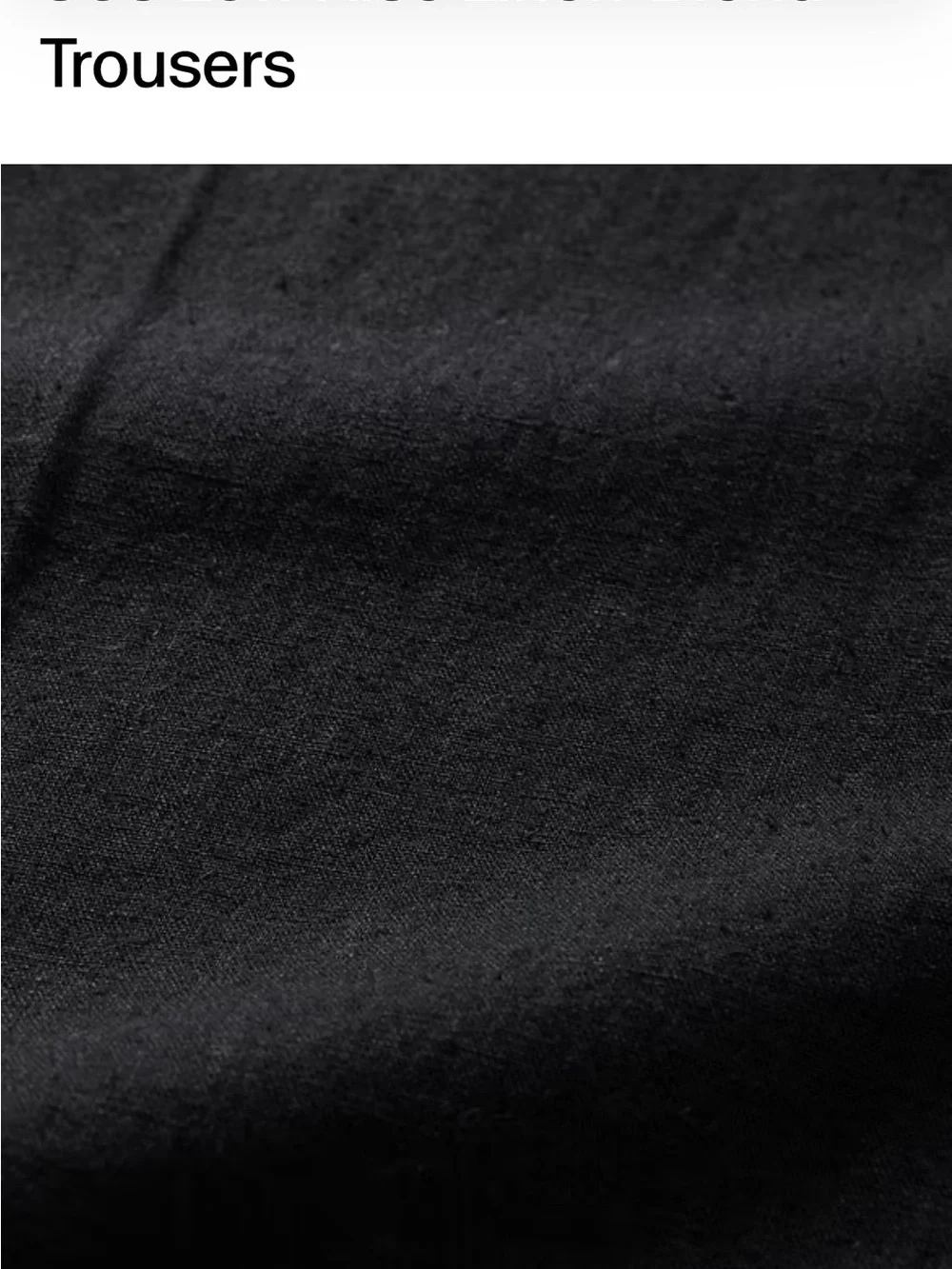 NWT Black Wide-Leg linen blend Women's Pants - Classic Tailored Style